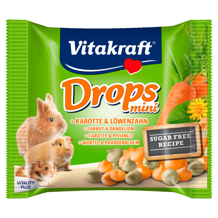 Vitakraft Drops mini Karotte/Löwenzahn 40g